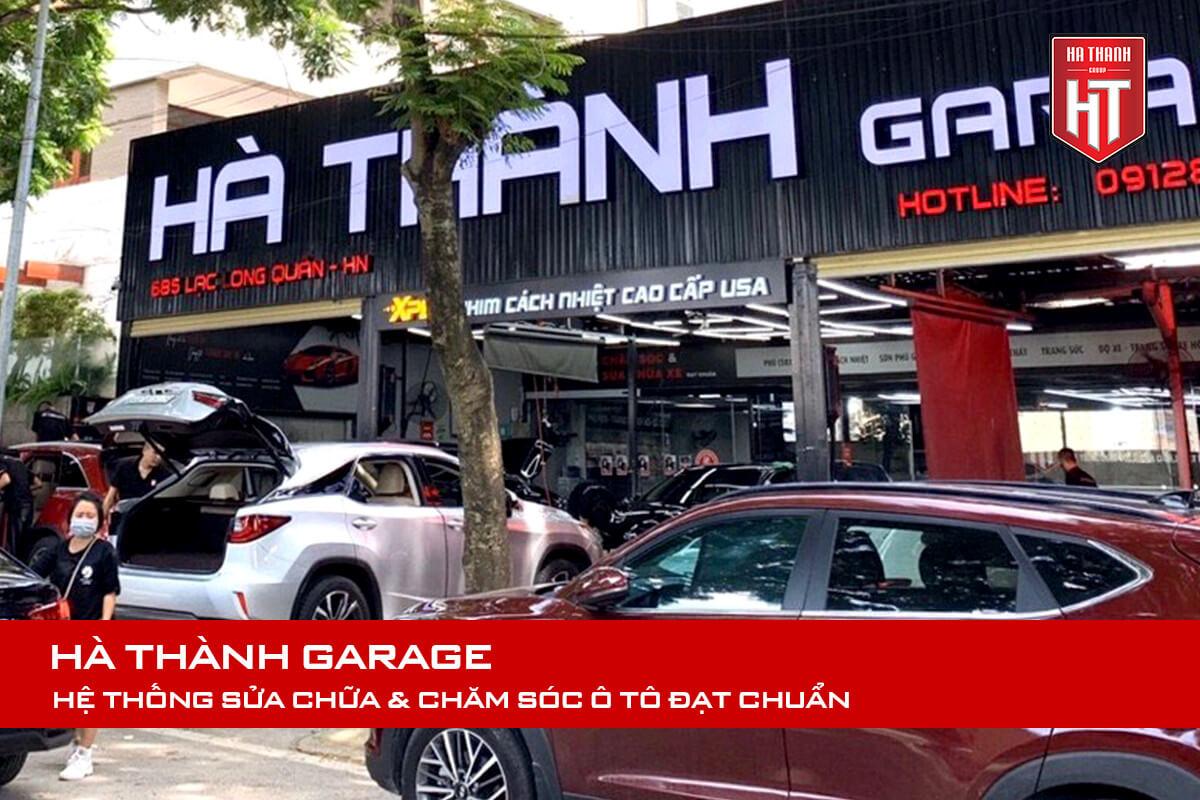 Các dịch vụ sửa chữa và bảo dưỡng ô tô chuyên nghiệp tại một garage ở Long Biên